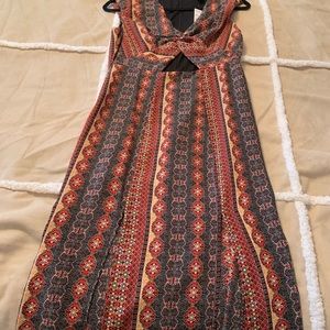 Boho maxi dress with slits